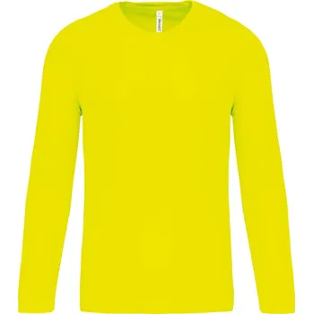 pracovní tričko Kariban Tričko PA443, sportovní, dlouhý rukáv, pánské COT20P44303004-fluorescent XL Žlutá fluorescent