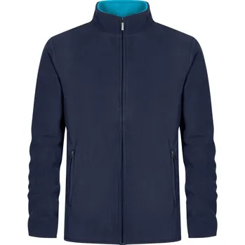 pracovní mikina Promodoro Mikina Promodoro 7961, fleecová, pánská COT407961e0903-navy/aqua L Navy/modrá aqua