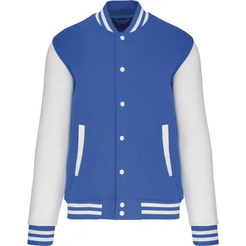 pracovní mikina Kariban Mikina Teddy K497, fleecová, unisex COT20K497x6213-light royal 3XL Modrá královská světlá/bílá