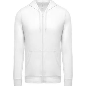 pracovní mikina Kariban Mikina Kariban K438 s kapucí na zip COT20K43800100-white Bílá XS