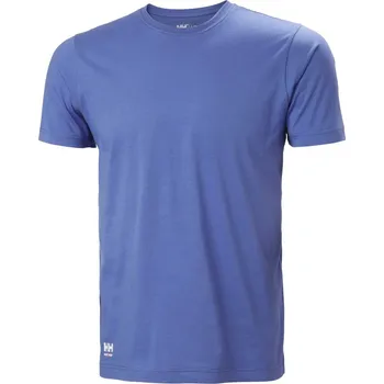 pracovní tričko Helly Hansen Tričko Manchester Classic 79161, krátký rukáv, pánské COT59916146004-stone blue XL Modrá stone
