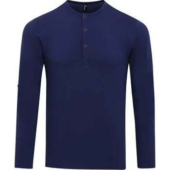 pracovní tričko Premier Tričko PR218 s rolovatelnými dlouhými rukávy, pánské COT39021849003-indigo L Modrá indigo