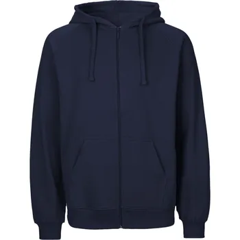 pracovní mikina Neutral Mikina s kapucí O 63301 na zip, bio bavlna, pánská COT77633100314-navy Navy 4XL