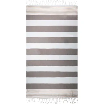 Utěrka The One Towelling Ručník Hamam Marine, 100x180cm COT481046e0599-brown/cream UNI Hnědá/krémová