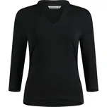 Kustom Kit Top KK 785 s mandarin límečkem, 3/4 rukáv, dámský COT430785002w2-black Černá 8-10