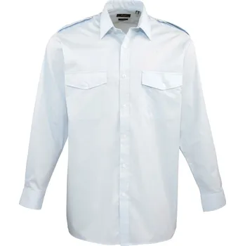Pánská košile Premier Košile PR210, pilotní, dlouhý rukáv COT3902100370h-light blue Modrá světlá 39,5