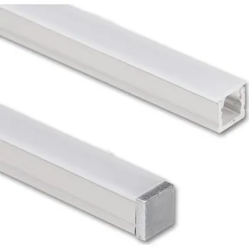 LED páska Přisazený hliníkový profil PAA, 6x6mm, včetně mléčného difuzoru, 1m