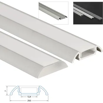 LED páska Přisazený hliníkový profil PX, 30x7 mm, včetně mléčného difuzoru, 1 m