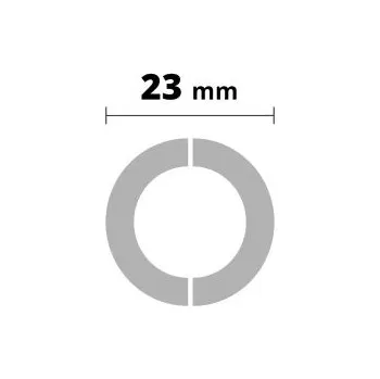 soklová lišta Salag AP54 rozeta, PVC dub antik, průměr: 23 mm, 2 ks