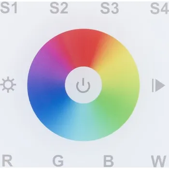 ZigBee nástěnný ovladač - řízení RGBW, 1 zóna, AC napájení