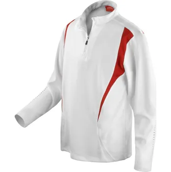 pracovní tričko Spiro Tričko S178X, tréninkové, dlouhý rukáv COT29178Xg8403-white/red/w L Bílá/červená