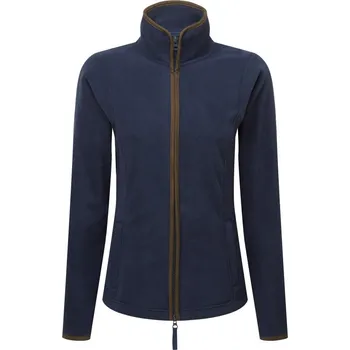 pracovní mikina Premier Mikina Artisan PR 824 na zip, fleecová, dámská COT390824zb802-navy/brown M Navy/hnědá