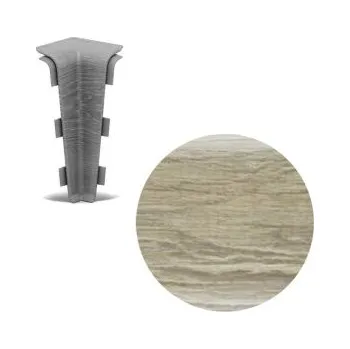 soklová lišta Salag AC AP28/1 vnitřní růžek k soklové liště SG75, PVC Dub jantarový, 1 ks