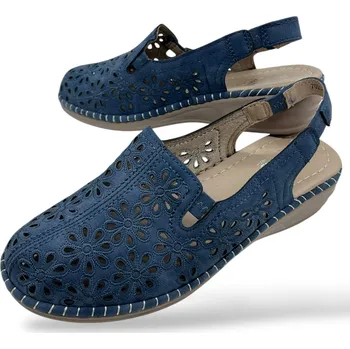 Dámské sandále Koka Dámské modré zdravotní sandály s otevřenou patou Barva: Modrá, Velikost: 37