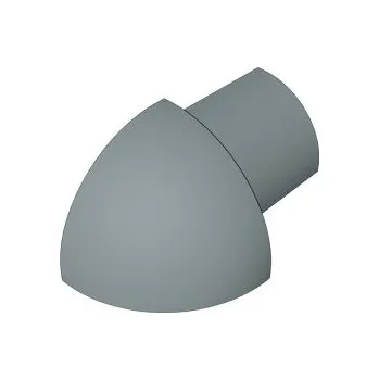 Stavební profil ACARA PRAHA s.r.o. SP15 vnější růžek k ukončovací liště C, PVC tm. šedá, 12 mm, 6 ks