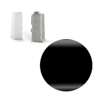 soklová lišta AC AP31/1 vnější růžek k soklové liště NG80, PVC černá, v: 80 mm, 1 ks