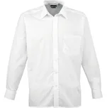 Premier Košile PR200, popelínová, dlouhý rukáv COT3902000010e-white Bílá 37