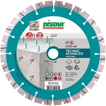 Řezný kotouč DISTAR Diamantový kotouč Ø 180 Technic Advanced 12mm seg.
