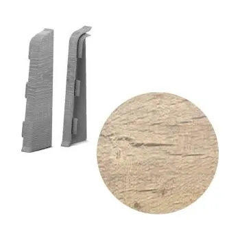 AC AP28/1 koncovka L+P k soklové liště SG75, PVC Dub winsdorský, 1 pár