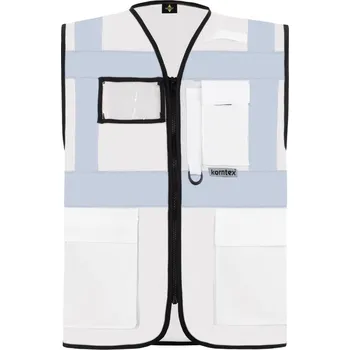 pracovní vesta Korntex Vesta KXMF – Berlin, multifunkční, reflexní COT76KXMF00113-white 3XL Bílá