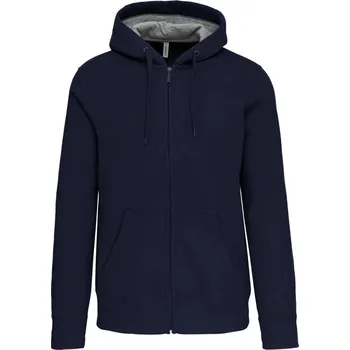 pracovní mikina Kariban Mikina Kariban K444 s kapucí na zip COT20K44400313-navy 3XL Navy