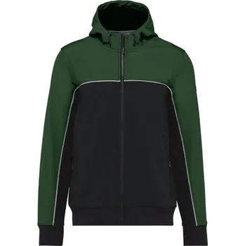 pracovní bunda Kariban Bunda Kariban WK450, softshellová COT20W450zh800-black/fores XS Černá/zelená forest