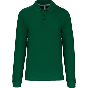 Pánské tričko Kariban Polokošile Kariban K243, dlouhý rukáv, pánská COT20K24352014-kelly green 4XL Zelená kelly