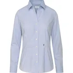 Seidensticker Košile Blouse Slim Office, popelínová, dlouhý rukáv, dámská COT780619z93xc-check light 34 Modrá check světlá/bílá