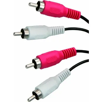 Audio kabel Audio kabel 2x CINCH samec - 2x CINCH samec, 5m, černá