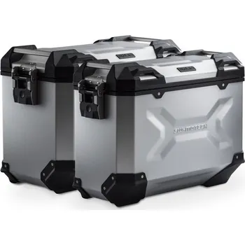 Zavazadlo na motocykl SW-MOTECH Sada bočních kufrů SW-Motech TraX Adv.stříbrné + montážní sada