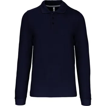 Pánské tričko Kariban Polokošile Kariban K243, dlouhý rukáv, pánská COT20K24300314-navy Navy 4XL