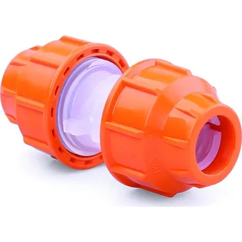 kabelová chránička Spojka optické chráničky DN40x40 PP OR/TT TRANSFIT oranžová PLAS-FIT 15040M3040