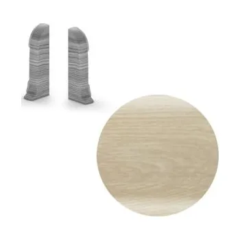 Salag AP28 koncovka L+P k liště NGF56, PVC jasan sibiřský, 56 mm, 1 pár