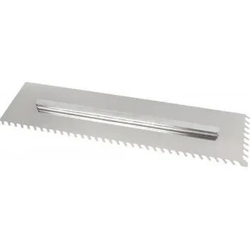 Zednické hladítko Hladítko náhradní BIHUI INOX 480x130mm šikmý zub 10mm s úchytem SWITCH