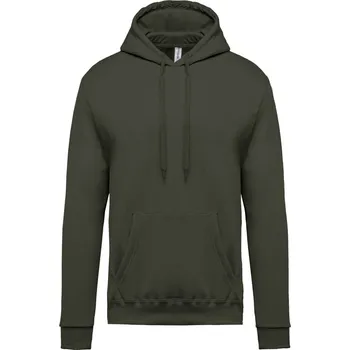 pracovní mikina Kariban Mikina Kariban K476 s kapucí, pánská COT20K47607204-dark khaki XL Khaki tmavá