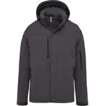 Kariban Parka s kapucí Kariban K650, softshellová, pánská COT20K65049303-titanium L Šedá titanium