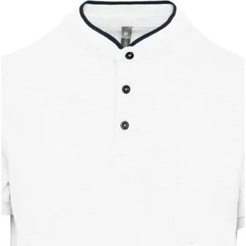 Kariban Polokošile Kariban K223, krátký rukáv, pánská COT20K22390805-white/navy 2XL Bílá/navy