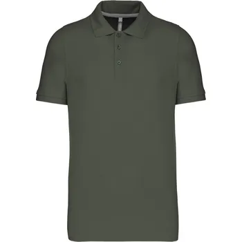 Kariban Polokošile Kariban K241, krátký rukáv, pánská COT20K24107204-dark khaki XL Khaki tmavá