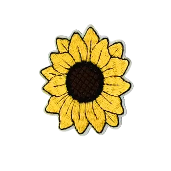 Nášivka Nažehlovací nášivka - slunečnice (6,5 x 7,0 cm)