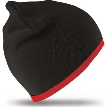 Pracovní přilba Result Headwear Čepice RC 046X oboustranná, pletená COT28046X81499-black/red Černá/červená UNI