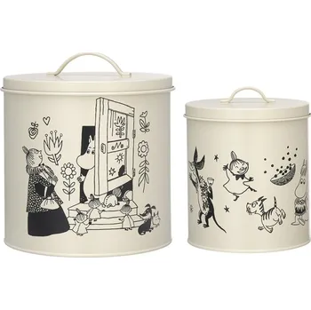 Dóza na potraviny Set dóz na pamlsky Moomin Pets 2 ks / 80. výročí