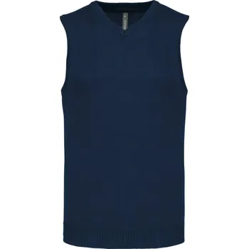 pracovní vesta Kariban Vesta K969 s výstřihem do V, svetrová, pánská COT20K96900314-navy Navy 4XL