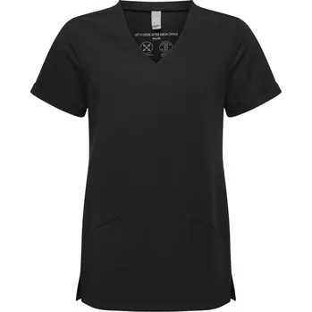 pracovní tričko Premier Tričko NN 310, elastické, kazak s výstřihem do V, krátký rukáv, dámské COT39N31000214-black Černá 4XL