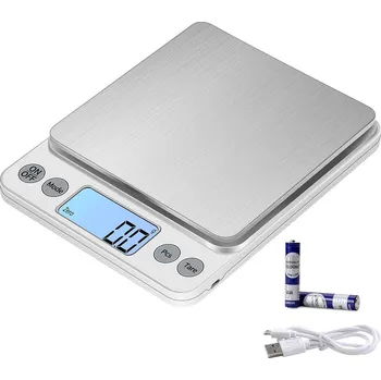 Kuchyňská váha KUBEI Upgrade Large Digital Kitchen Scale USB Charging,5kg/0.1g High Precision Digital Scale Household Scale, With Large Stainle X0019TNBAF