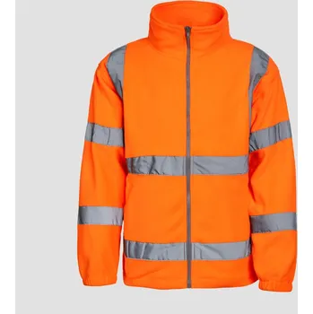 pracovní bunda Korntex Bunda KXFJ – Bergen, fleecová, reflexní COT76KXFJ23503-orange L Oranžová