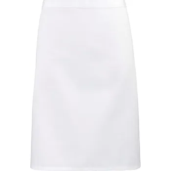 Pracovní zástěra Premier Zástěra Colours PR 151 do pasu, krátká COT39015100199-white Bílá UNI