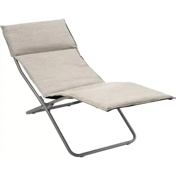 Zahradní lehátko Skládací lehátko Lafuma Mobilier BAYANNE chaise lounge Hedona béžová Latté