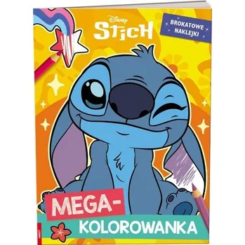 První čtění Stich. Megakolorowanka. Brokatowe naklejki. - praca zbiorowa