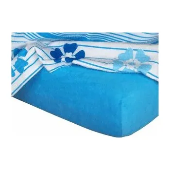 Prostěradlo Dadka Froté prostěradlo denim 80x140x10 cm