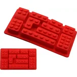 SILIKONOVÁ FORMA NA ČOKOLÁDU, LEGO, ČERVENÁ AG433E